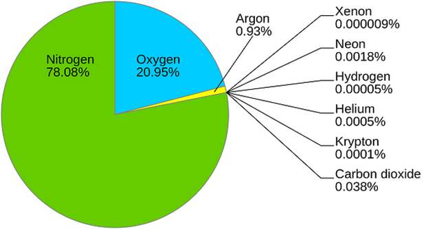 Свободный кислород - один из элементов земной атмосферы.