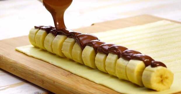 Фото к рецепту: Шоколадно банановый десерт.