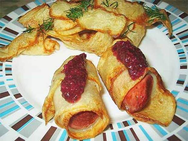 сосиски в картошке