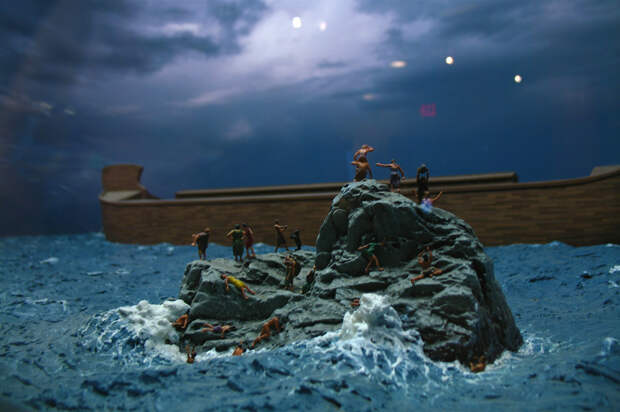 Сцена на тему «Всемирный потоп» в Музее сотворения мира. (Alex Leung)