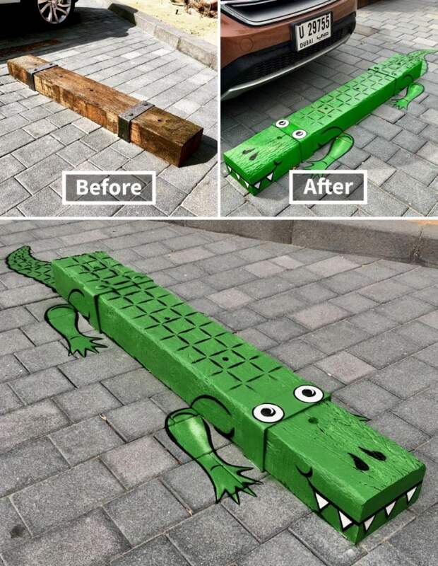 Уличный художник вдыхает жизнь в скучные сооружения, Том Боб