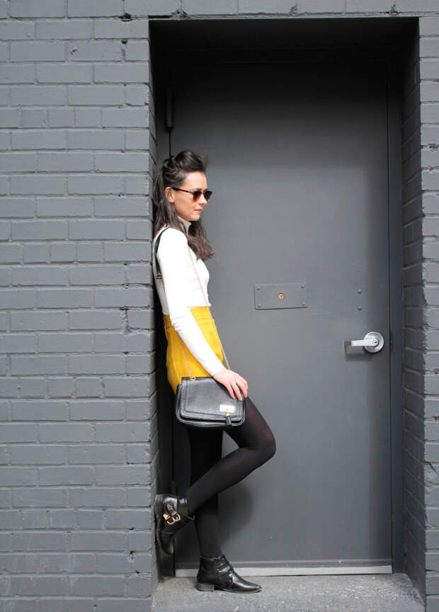 Canary yellow skirt 8