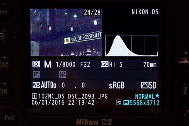 Nikon D5: качество изображения при ISO 3 280 000