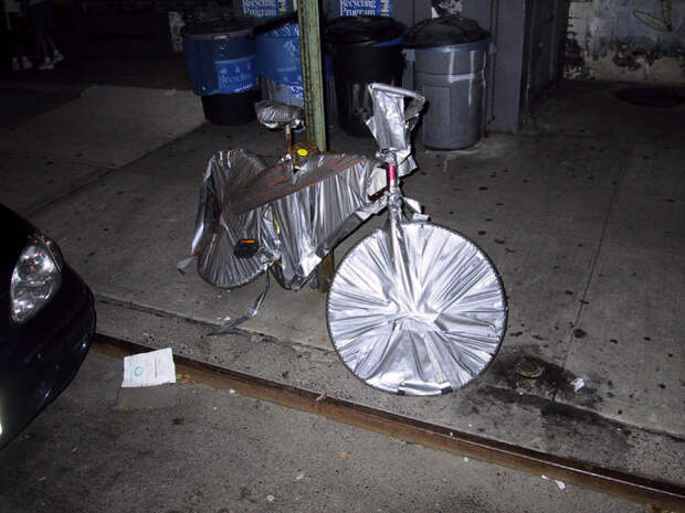 Чехол для велосипеда? Почему бы и нет! клейкая лента, применение, способ