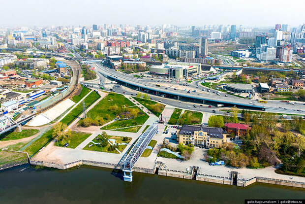 Новосибирск с вертолета