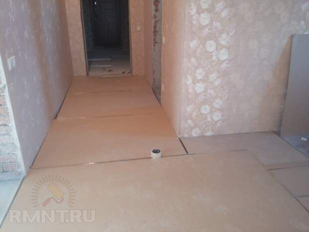 Укладка паркетной доски на пробковую подложку