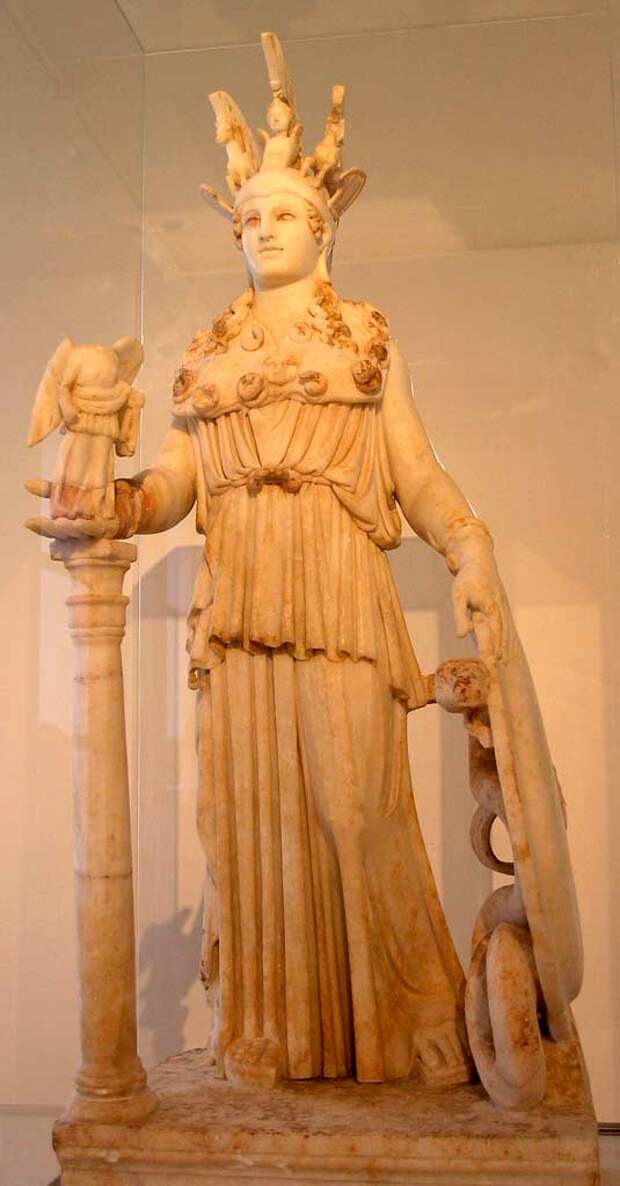 Статуя Афины Девы в Парфеноне
