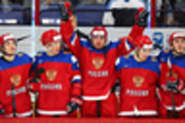 Игроки молодежной сборной России по хоккею 
