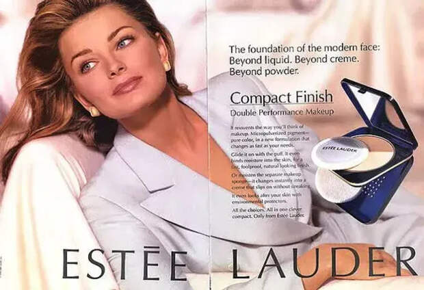 Паулина Поризкова для Estée Lauder в 1994 году