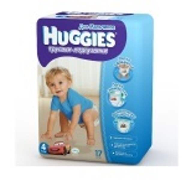 Трусики-подгузники Huggies Little Walkers для мальчиков 4 (9-14 кг) 17 шт.