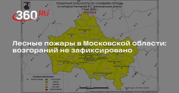 Лесные пожары в Московской области: возгораний не зафиксировано