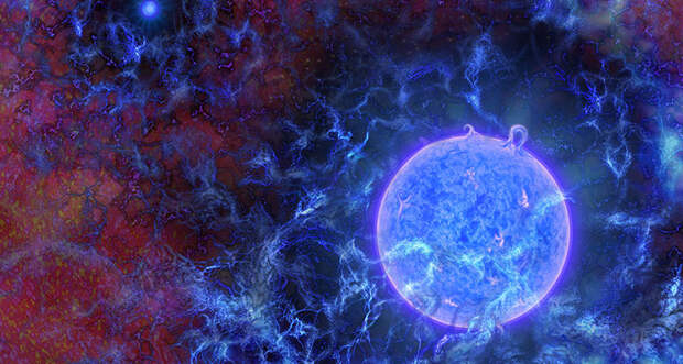 illustration of early stars