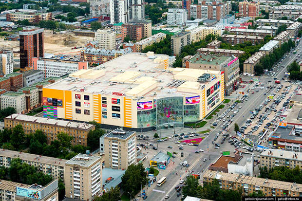 Новосибирск с вертолета