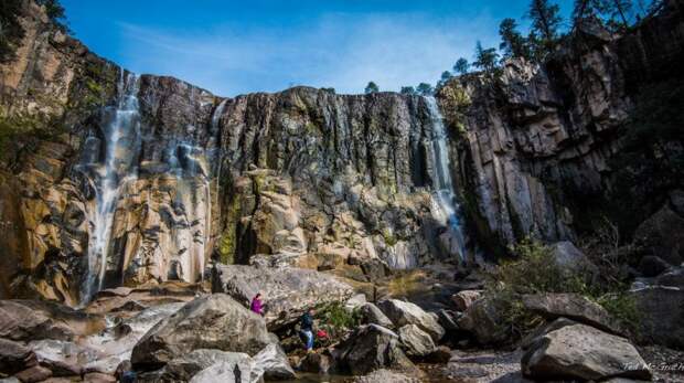 Водопад Cusarare Falls, Мексика