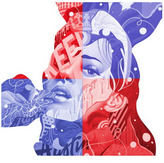 Яркие коллажи Tristan Eaton