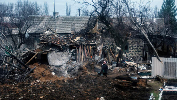 Вид из окна поезда Ясиноватая-Луганск. Архивное фото