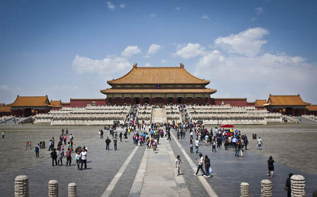Дворцовый комплекс Запретный город в Пекине. легенда, пейзаж