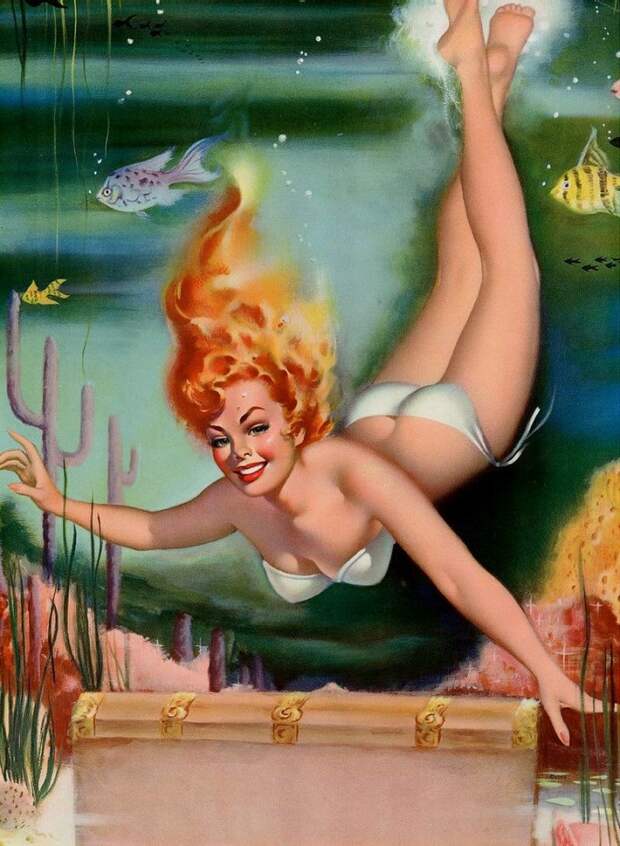 Красотки! Художник-иллюстратор Art Frahm (1907-1981)