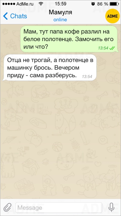 15 СМС от самых остроумных родителей в мире