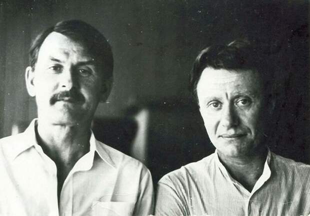 Андрей Миронов и Александр Ольбик. 1983 год, Юрмала актеры, день рождения, миронов, фото