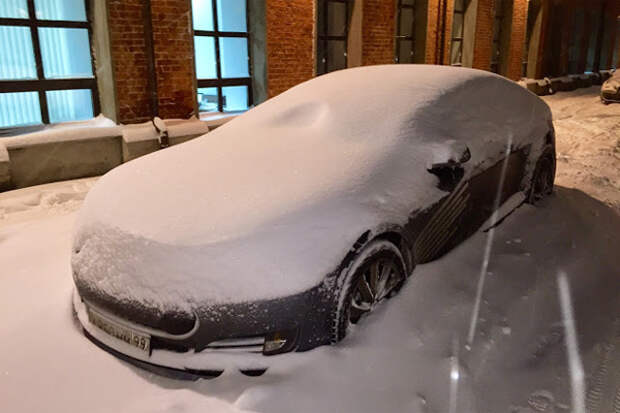 Tesla зимой ЕС