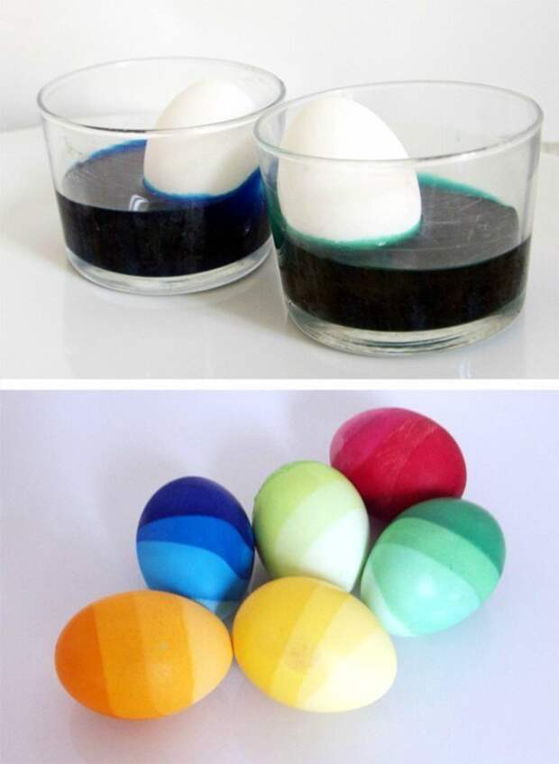 4. Яйца-градиент пасха, праздник, украшение яиц, яйца
