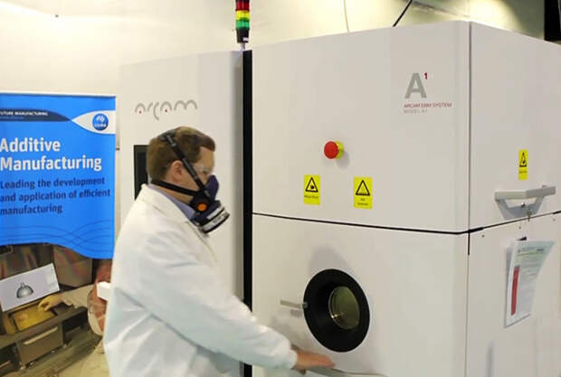 3D-принтер производства Arcam AB с технологией электронно-лучевой плавки (фото: CSIRO).