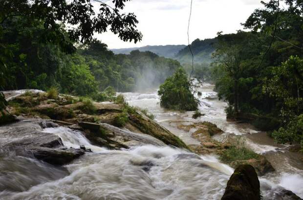 Каскад Agua Azul, Паленк, Мексика