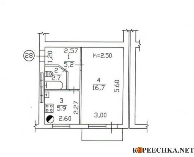 1 комнатная квартира 31кв.м ул.Марии Ульяновой в Донецке - 3 000 000 руб