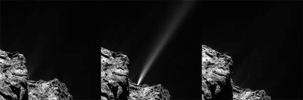 Выброс газа из ядра кометы #2