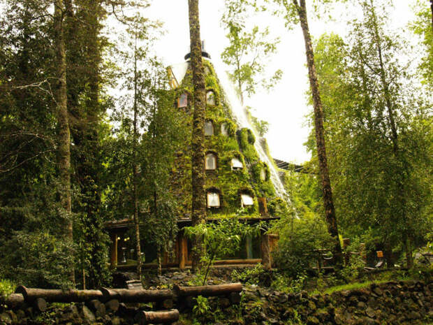 Отель Magic Mountain Hotel расположен в заповедных чилийских лесах