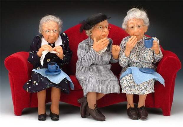 Старость — совсем не плохая пора! Авторские куклы Annie Wahl.