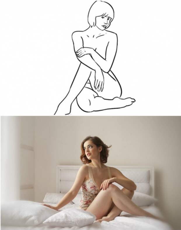 20 удачных поз для женской фотосессии
