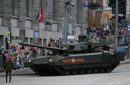 Military hardware heads to Moscow's Red Square for Victory Day Parade rehearsal