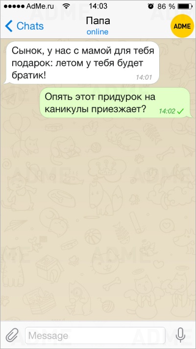15 СМС от самых остроумных родителей в мире