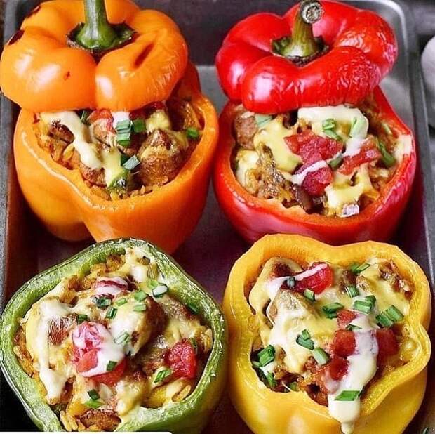 Перцы фаршированные, вкус лета! Рецепт, Болгарский перец, Кулинария
