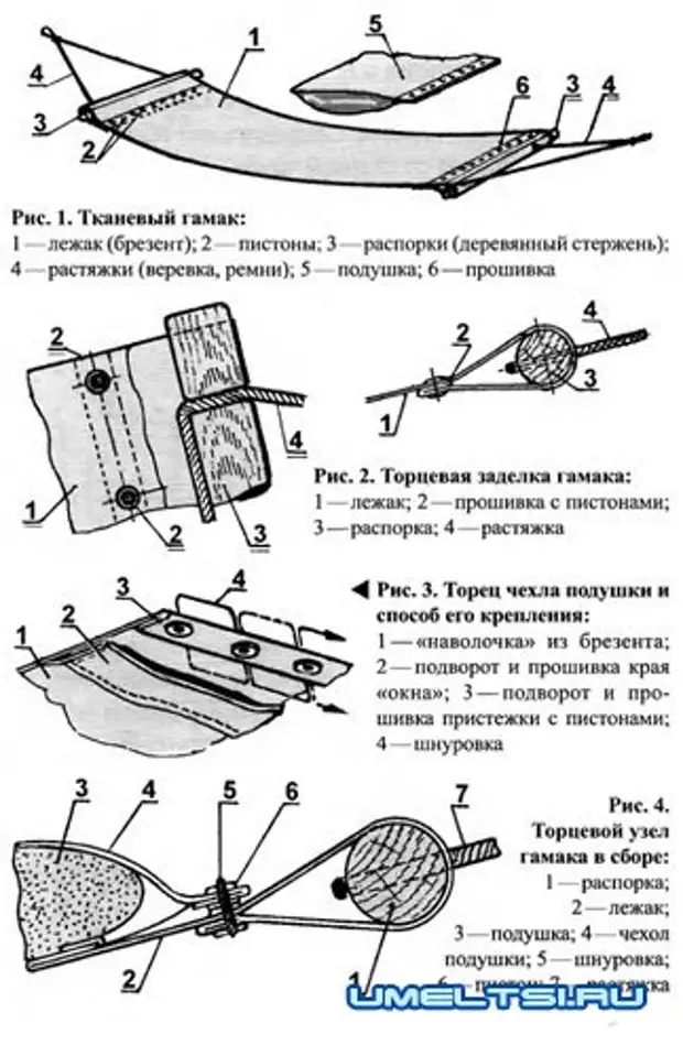 Как сплести гамак своими руками в домашних условиях схема