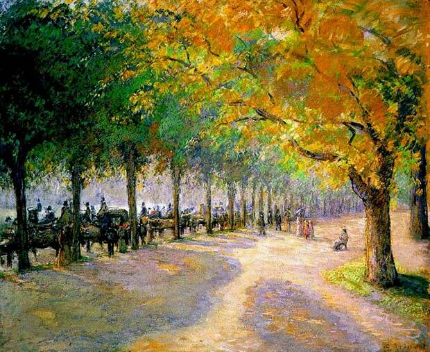 Hyde Park, London. (1890). Писсарро, Камиль