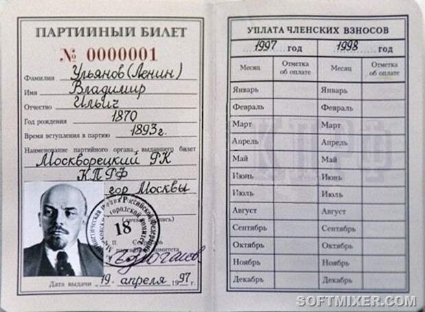 Как выглядели паспорта знаменитых людей