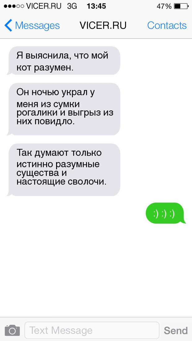 смс о домашних животных 