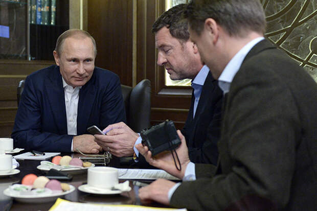 Владимир Путин, Кай Дикманн и Николаус Бломе
