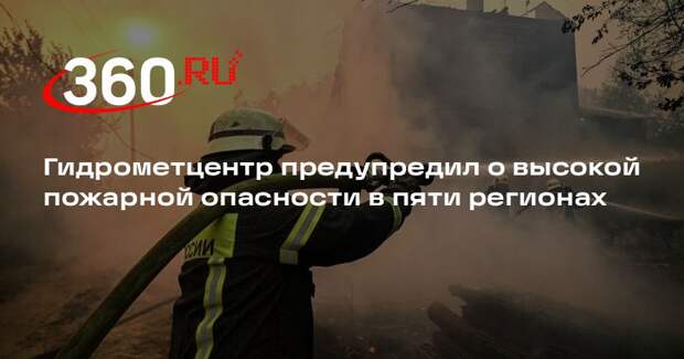 Гидрометцентр предупредил о высокой пожарной опасности в пяти регионах