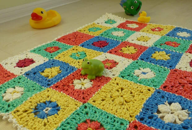 Коврик из квадратиков