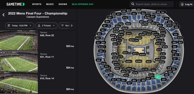 2022 Ncaa Tournament Championship Tickets