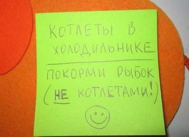 Записки от родителей