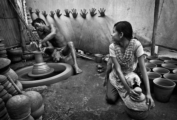 Гончары в Западной Бенгалии, Индия