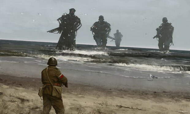 Война прошлого и будущего: картины Jakub Rozalski Война прошлого и будущего: картины Jakub Rozalski