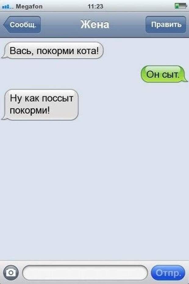 СМС-бомба! Осторожно, будет болеть живот!