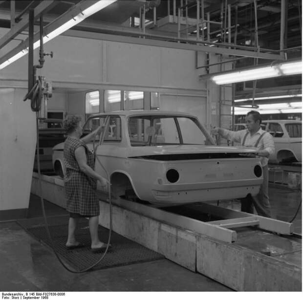 Как собирали BMW в 60-х годах прошлого века авто, история, bmw, производсство, завод