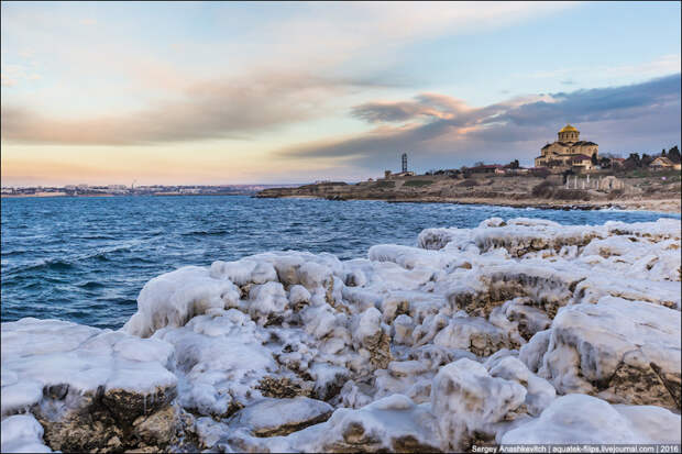 Ледниковый период в Крыму красиво, крым, лед, море